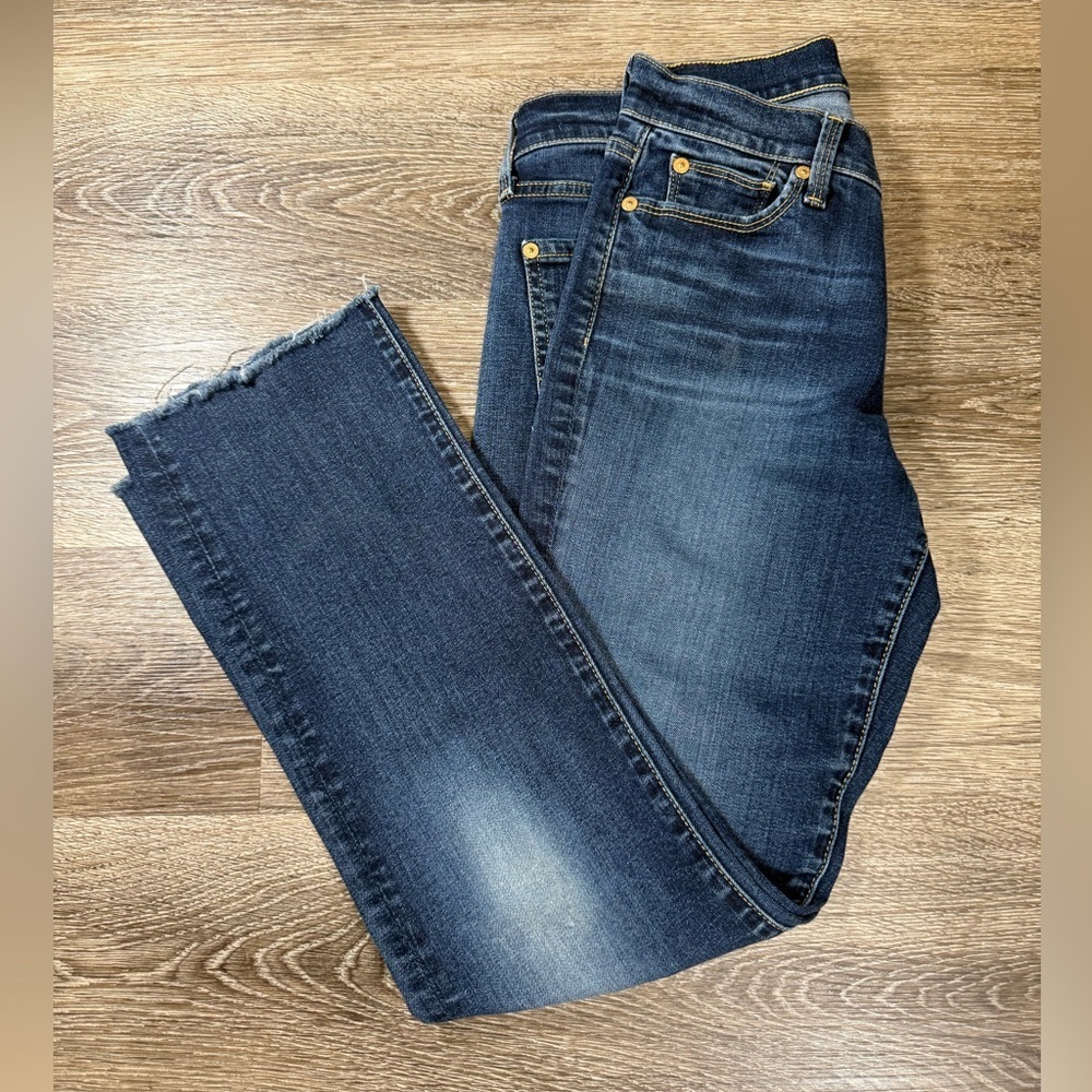 7 For All Mankind‎ Blue Jeans sz28 Straight leg Denim Retro Y2K Capsule Wardrobe